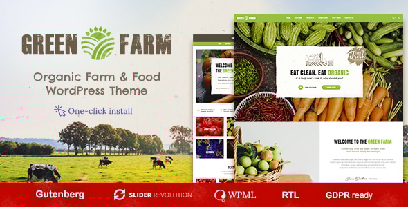 Green Farm 50.1.3 - Organic Food WordPress Theme