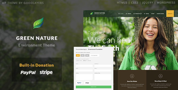 Green Nature 6.8 - Environmental  Nonprofit WordPress