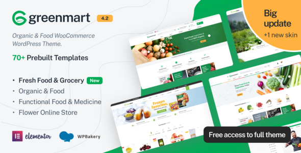 GreenMart 4.2.12 - Organic & Food WooCommerce WordPress Theme