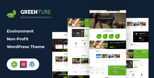 Greenture 1.0 - Environment  Non-Profit WordPress Theme