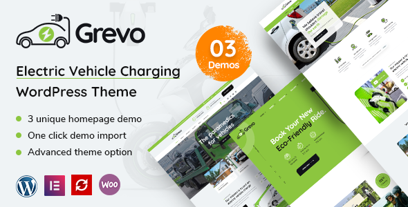 Grevo 2.5 - Electric Vehicle Charging WordPress Theme