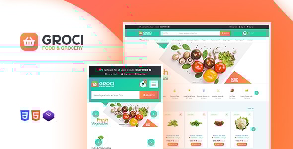 Groci 2.2.7 - Organic Food and Grocery Market WordPress Theme