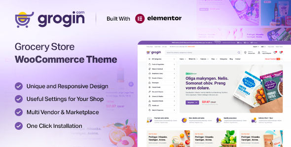 Grogin 1.2.8 - Grocery Store WooCommerce WordPress Theme