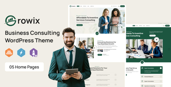 Growix 1.2 - Business Consulting WordPress Theme