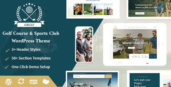Grulf 2.5 - Golf Club WordPress Theme