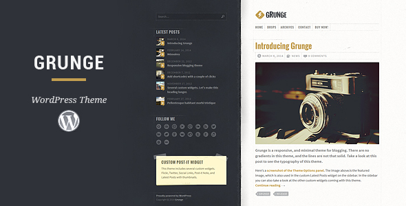 Grunge 2.3.0 - WordPress Theme