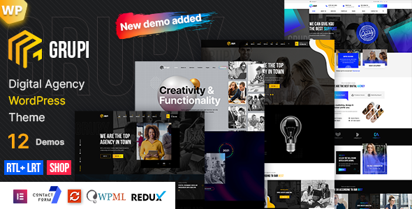 Grupi 1.5.6 - Digital Agency WordPress Theme