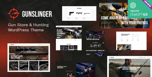 Gunslinger 1.11 - Gun Store & Hunting WordPress Theme
