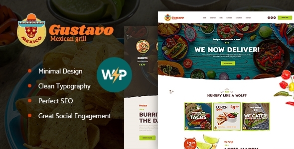 Gustavo 1.2.16 - Mexican Restaurant & Taco Cantina WordPress Theme