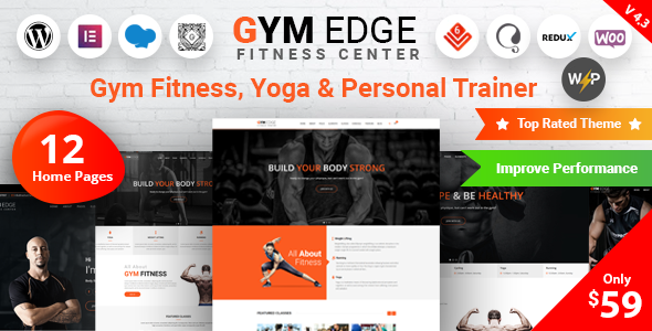 Gym Edge 4.2.10 - Fitness WordPress Theme