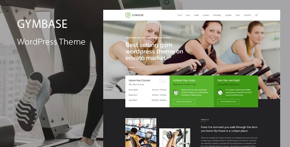 GymBase 6.9 - Gym Fitness WordPress Theme