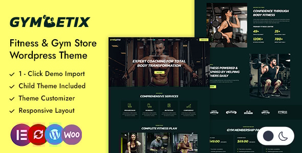 Gymetix - GYM & Fitness Store Elementor WooCommerce Theme