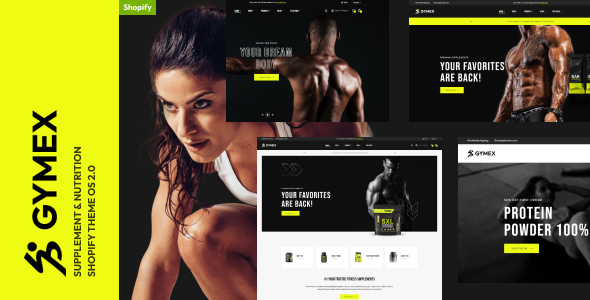 Gymex 1.0.2 - Supplement & Nutrition Store Shopify Theme OS 2.0
