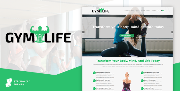 GymLife 14.3 - Gym Yoga & Fitness WordPress Theme