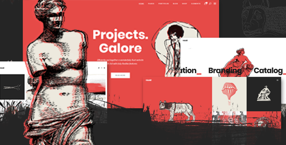 Haar 1.7 - Portfolio WordPress Theme for Designers Artists and Illustrators