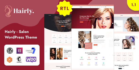 Hairly 2.1.0 - Salon Shop WordPress Theme