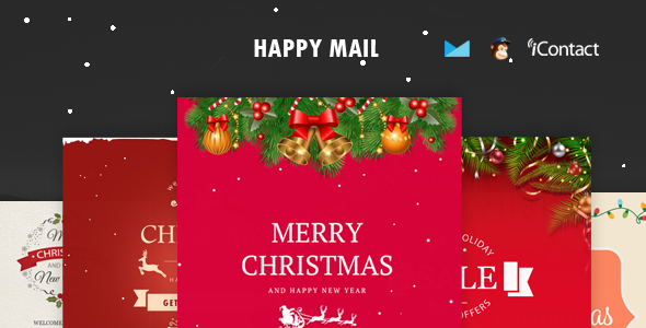 Happy Mail - Christmas Email Templates set  Online Access