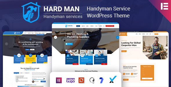 Hardman 1.0.1 - Handyman & Plumber WordPress Theme