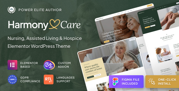 Harmony Care 1.1.2 - Private Nursing Home & Senior Care WordPress Theme
