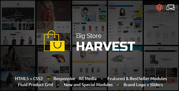 Harvest 1.9 - Magento Responsive Theme