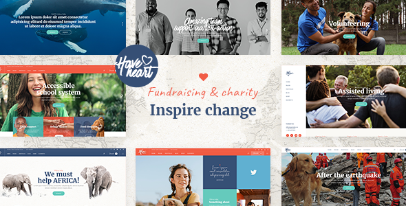 HaveHeart 1.4 - Fundraising and Charity WordPress Theme