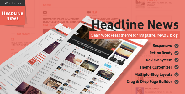 Headline News 1.3 - Clean and Modern Magazine Theme