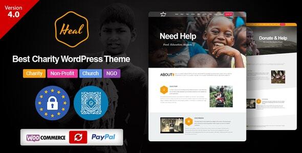 Heal 6.8.2 - Multipurpose Charity WordPress Theme
