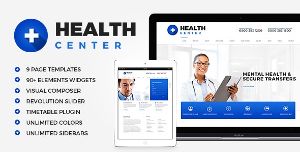 Health Center 2.2 - Medical WordPress theme
