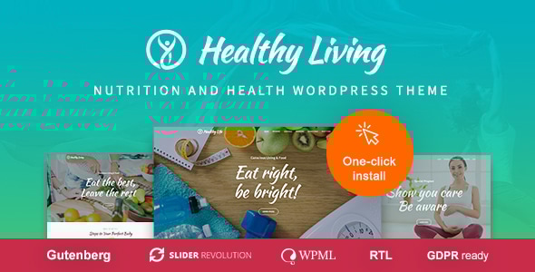 Healthy Living 1.3.8 - Nutrition and Wellness WordPress Theme