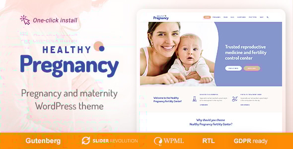 Healthy Pregnancy 1.2.8 - Health & Medical WordPress Theme