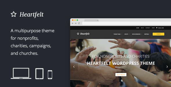 Heartfelt 2.8 - Humanitarian Responsive WordPress Theme