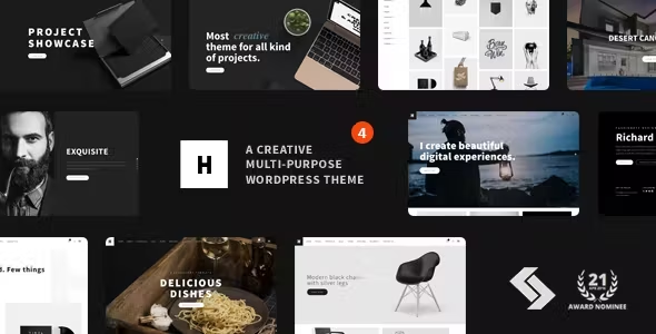 Heli 5.2.1 - Minimal Creative Black and White WordPress Theme