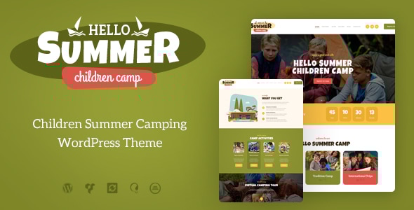 Hello 1.1.4 - Summer  Children Camp WordPress Theme