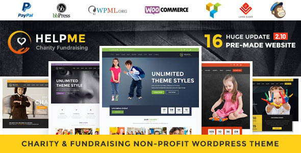 HelpMe 2.8 - Nonprofit Charity WordPress Theme