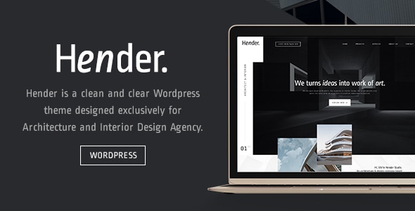 Hender 2.2 - Architecture and Interior Design Agency WordPress Theme