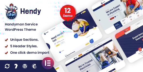 Hendy 2.8 - Handyman Service WordPress Theme