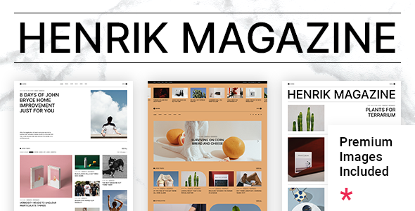 Henrik 1.2.2 - Creative Magazine WordPress Theme