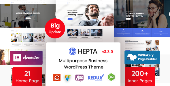Hepta 3.2.0 - Multipurpose Business WordPress Theme
