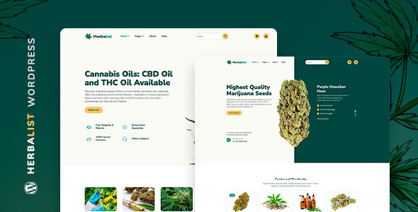 Herbalist 1.1.3 - Medical Marijuana Store WordPress Theme