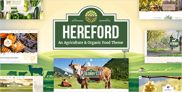 Hereford 1.7 - Agriculture and Organic Food WordPress Theme
