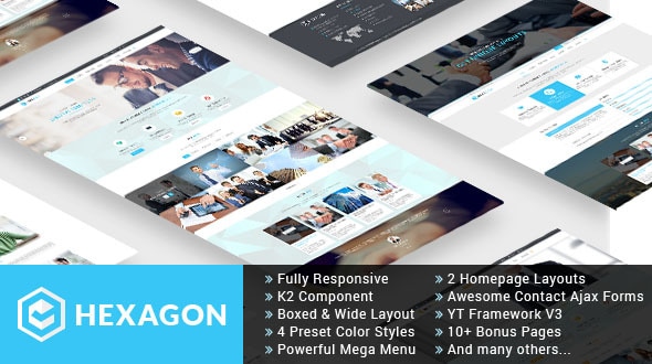 Hexagon 3.10 - Responsive Multipurpose Business Joomla Template