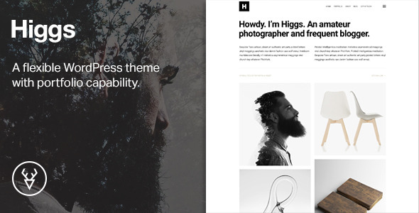 Higgs  A Minimal WordPress Portfolio & Blog Theme