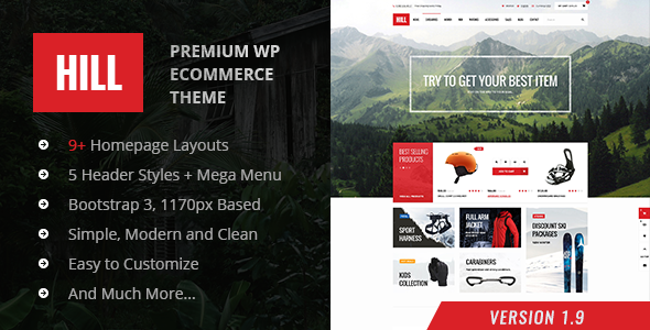 HILL 1.9 - Premium Responsive WooCommerce Theme