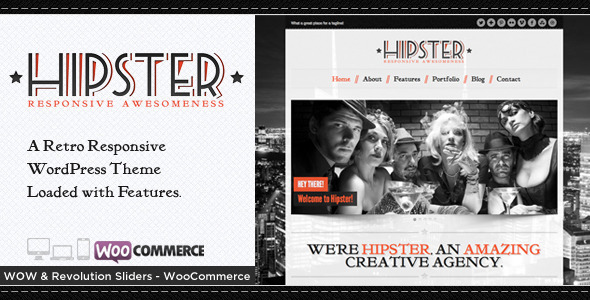 Hipster 30 - Retro Responsive WordPress Theme