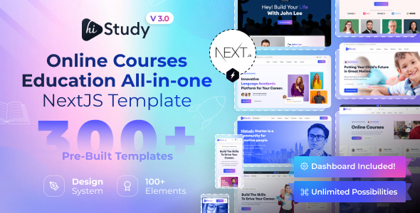 HiStudy 4.0 - Online Courses & Education React NextJS Template