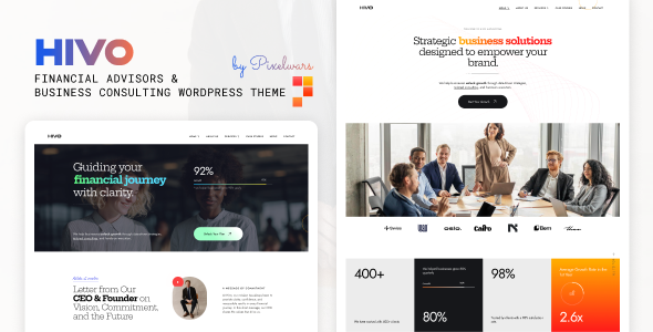 Hivo - Business Consulting & Finance WordPress Theme
