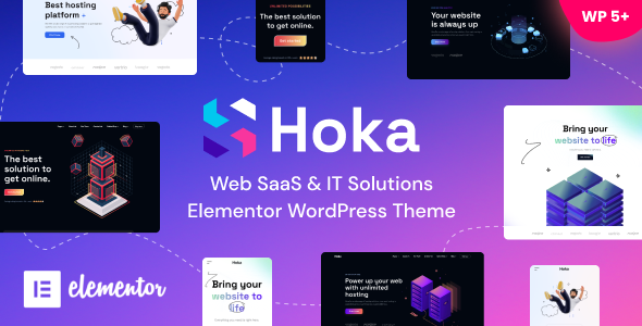 Hoka 1.13 - Web SaaS & Hosting IT Solutions WordPress Theme