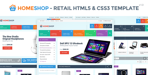Home Shop 1.5 - Retail HTML5 & CSS3 Template