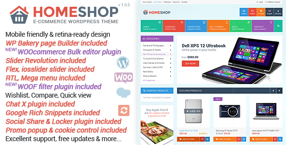 Home Shop 1.6.5 - WooCommerce Theme