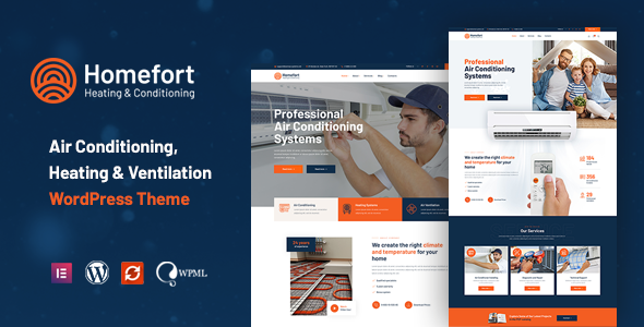 Homefort 1.1.2 - Air Conditioning & Heating WordPress Theme  RTL